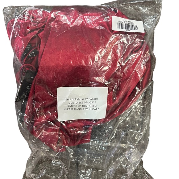 Lulus Magnificent Muse Red Satin Strappy Sleeveless Bodycon Midi - Picture 2 of 6